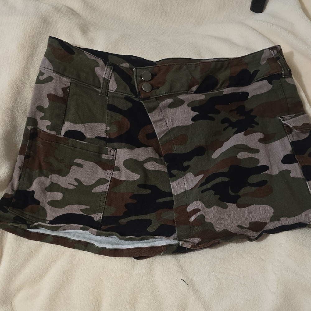 Camouflage Mini Skirt